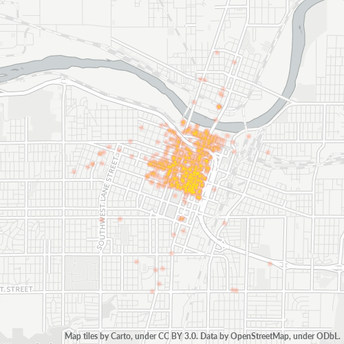 66603 Business Density Heatmap