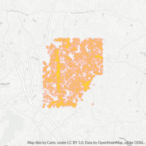 30066 Business Density Heatmap