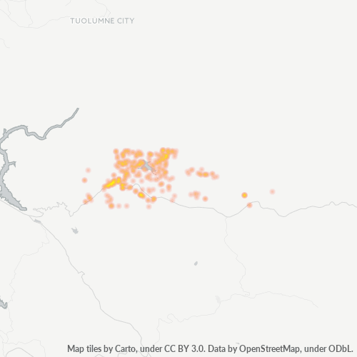 95321 Business Density Heatmap