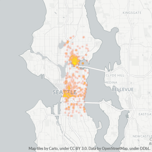 98195 Business Density Heatmap