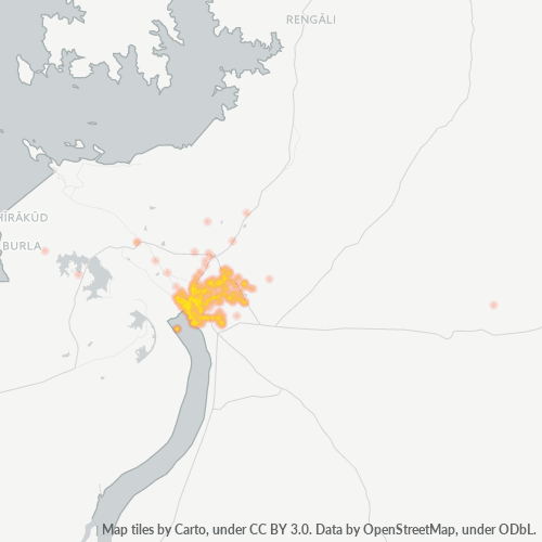 768001 Business Density Heatmap