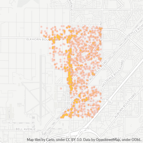 95660 Business Density Heatmap