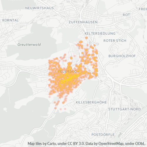 70469 Standortdichte-Heatmap
