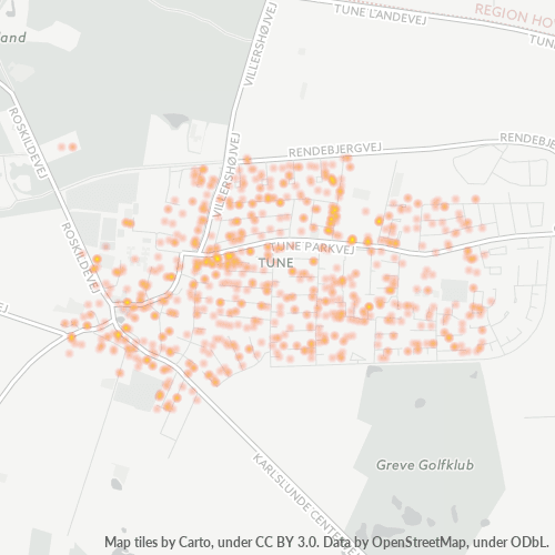 4030 Heatmap over forretningstæthed