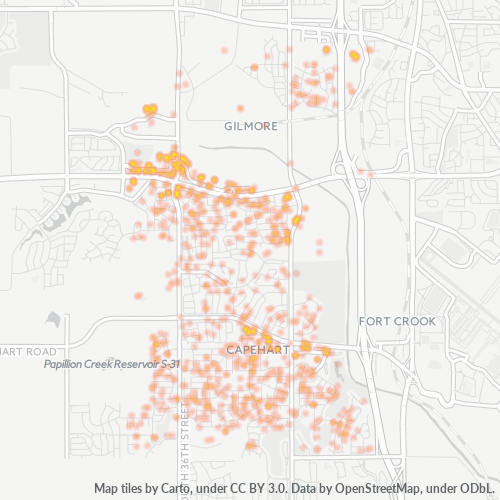68123 Business Density Heatmap