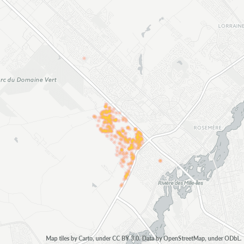 J7H Thermocarte de densité d'activité