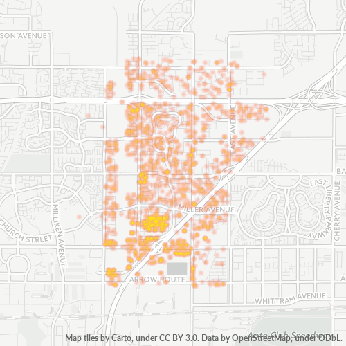 91739 Business Density Heatmap