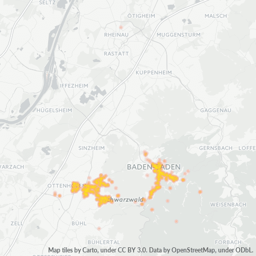 Heatmap für plz 76534