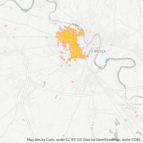 Mappa di calore per cap 37138