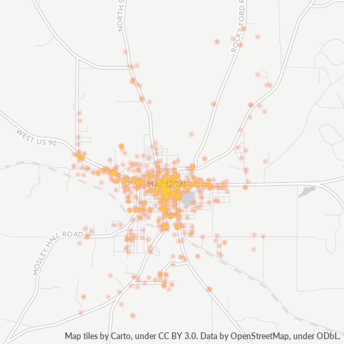 32340 Business Density Heatmap