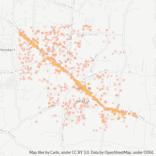 45102 Business Density Heatmap