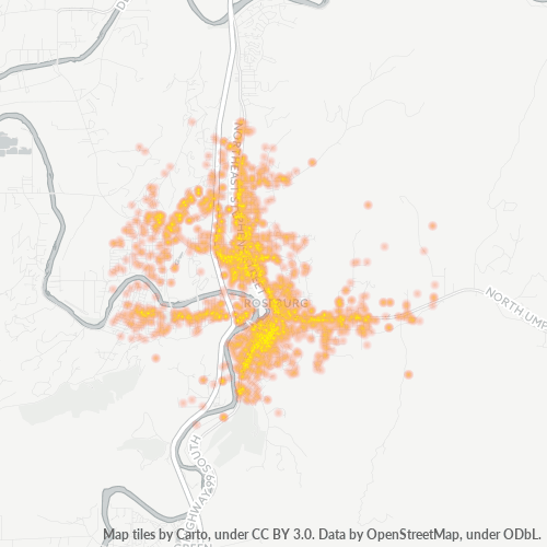 97470 Business Density Heatmap
