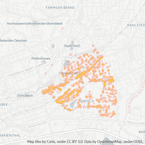 22045 Standortdichte-Heatmap