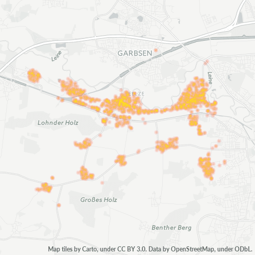 Heatmap für plz 30926