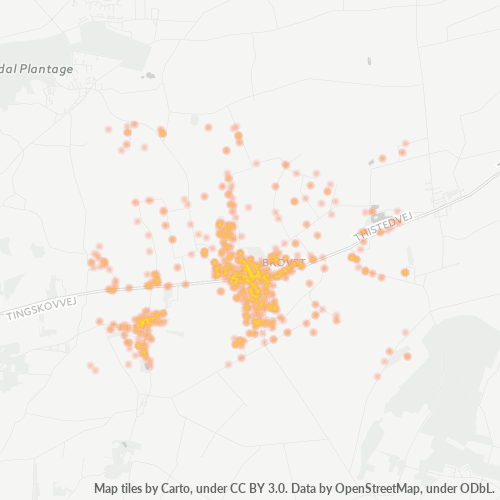 9460 Heatmap over forretningstæthed