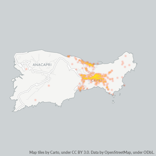 Mappa di calore per cap 80076