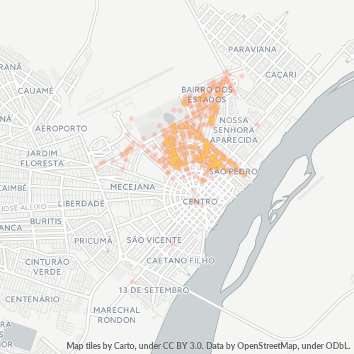69305-000 Heatmap de Densidade da Empresa