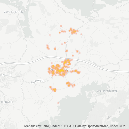 Heatmap für plz 74632