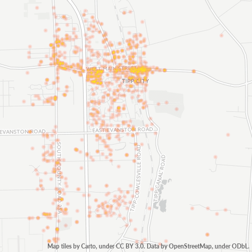 45371 Business Density Heatmap