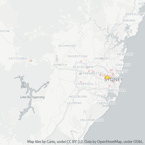 2047 Business Density Heatmap