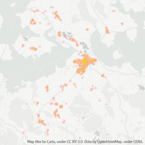 Heatmap für plz 88356