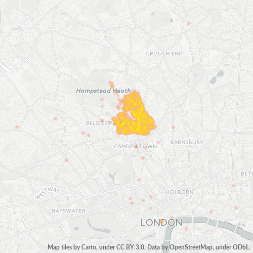 NW5 Business Density Heatmap