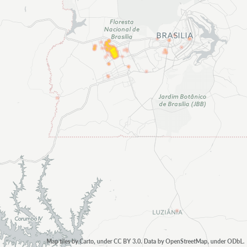 72215-000 Mapa de calor de densidad empresarial