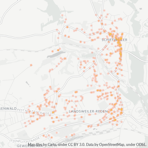Heatmap für plz 66578