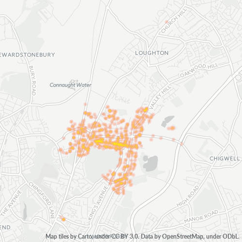 IG9 Business Density Heatmap