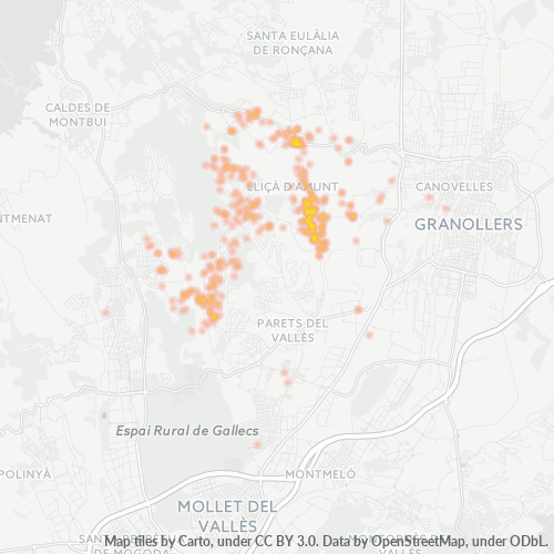 08186 Mapa de calor de densidad empresarial