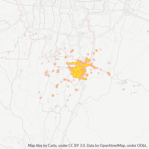 16454 Peta Panas Densitas Bisnis