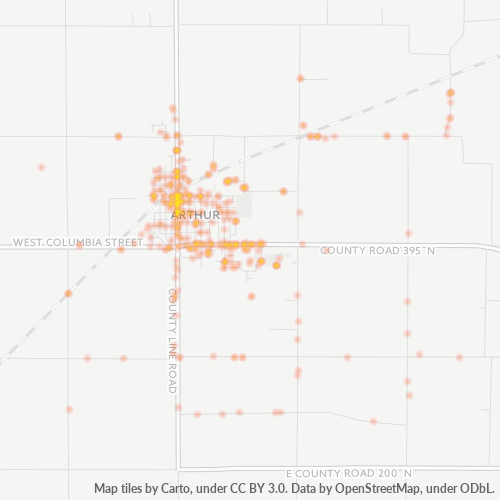 61911 Business Density Heatmap