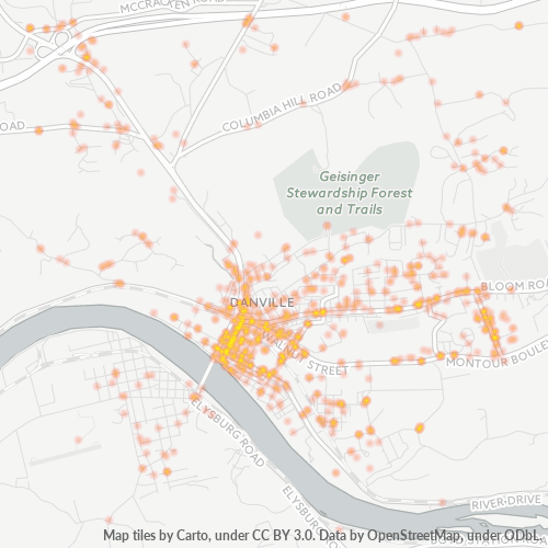 17821 Business Density Heatmap