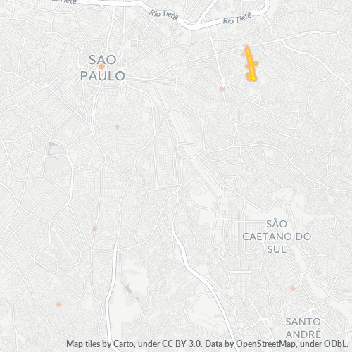 03311-000 Mapa de calor de densidad empresarial