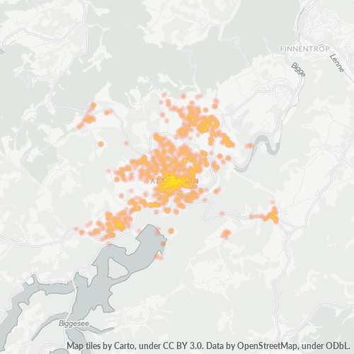 Heatmap für plz 57439