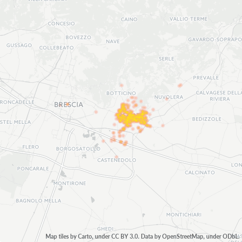 Mappa di calore per cap 25086