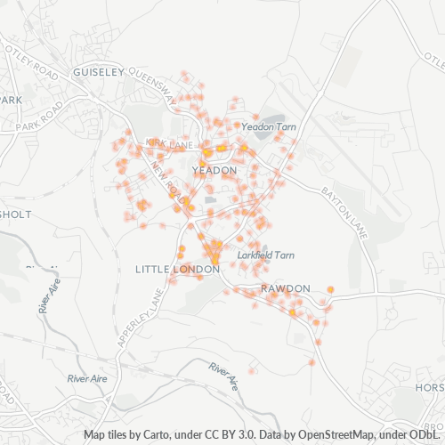 LS19 Business Density Heatmap