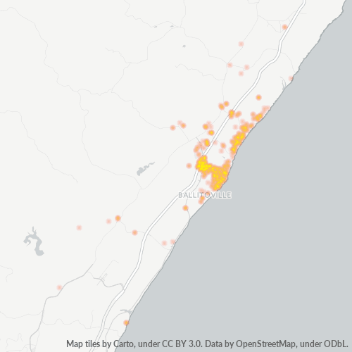 4420 Hittekaart vir Besigheidsdigtheid
