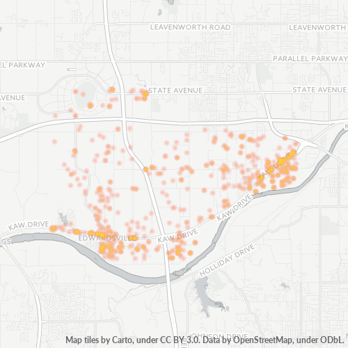 66111 Business Density Heatmap