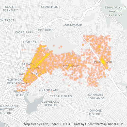 94611 Business Density Heatmap