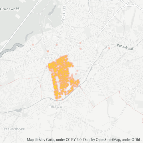 Heatmap für plz 14167