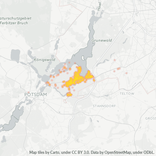 Heatmap für plz 14109