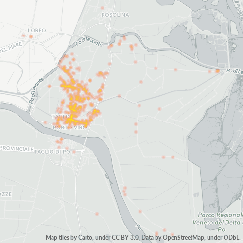 Mappa di calore per cap 45014