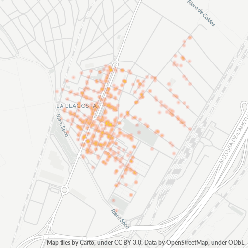 08120 Mapa de calor de densidad empresarial
