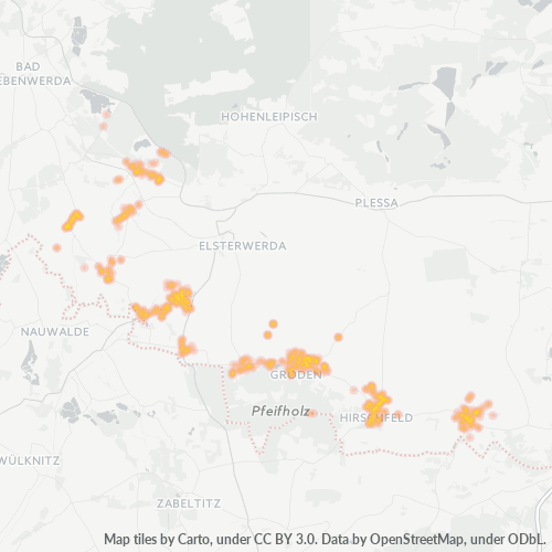Heatmap für plz 04932