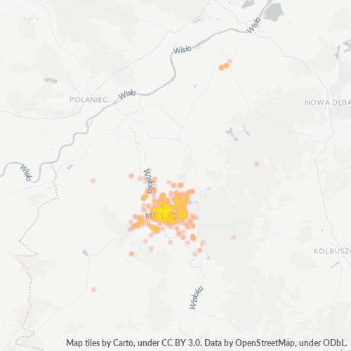 39-300 Mapa intensywności działalności gospodarczej