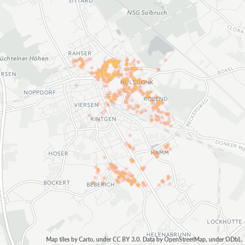 Heatmap für plz 41748
