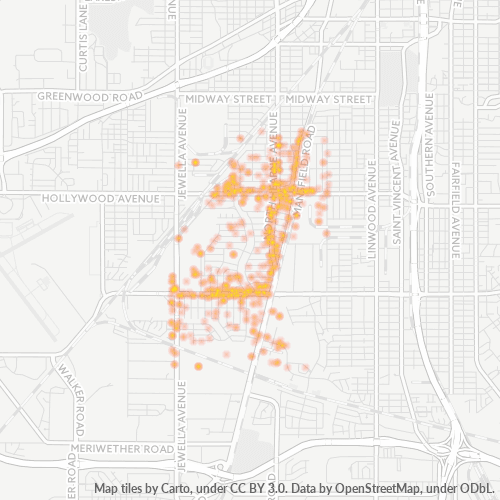 71108 Business Density Heatmap