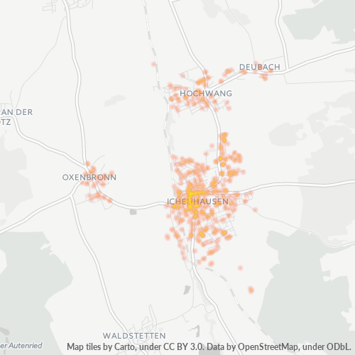 Heatmap für plz 89335