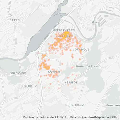 Heatmap für plz 58456
